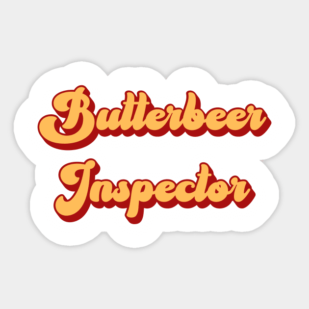 Butterbeer Inspector Sticker by Mix Master Repeat